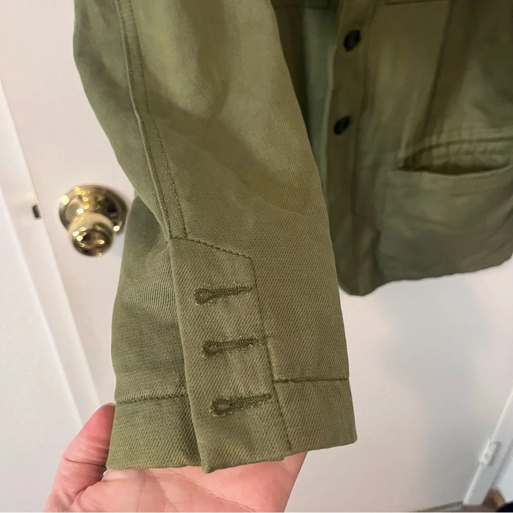 Golden Goose Deluxe Brand Men’s Olive Utility Chore Jacket Made in Italy Medium